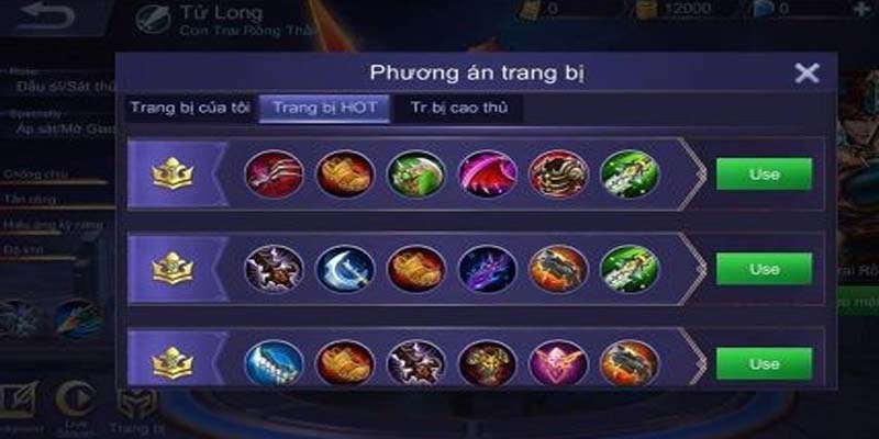 Các tính năng trang bị ngọc trong cách chơi Mobile Legends